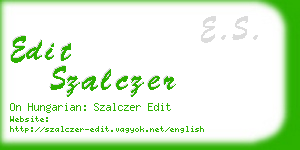 edit szalczer business card
